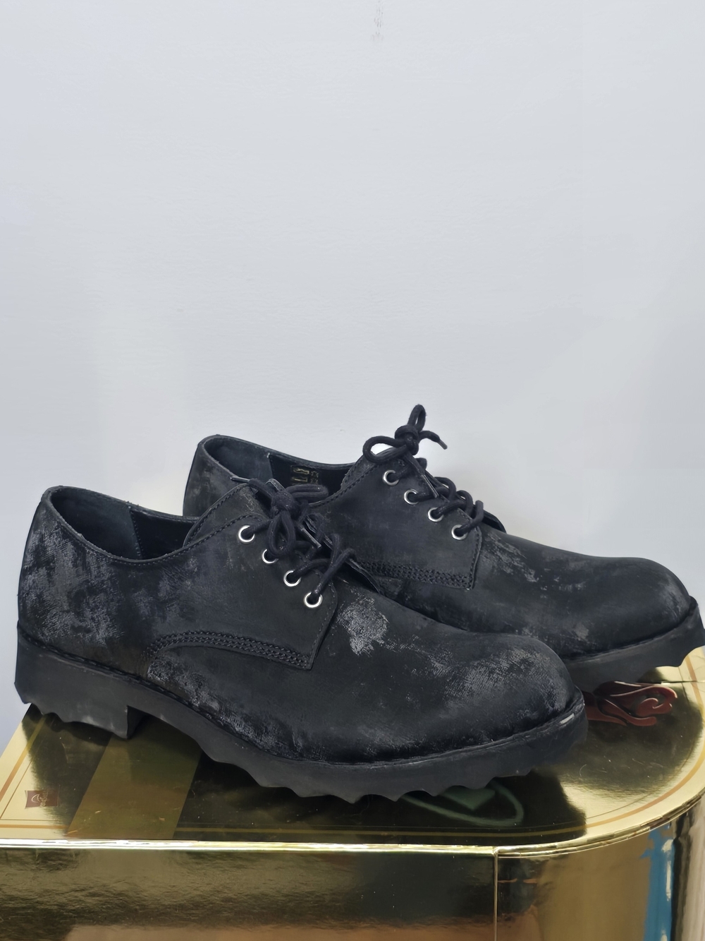 John Fluevog Sturdy F Domenico Black Shoes